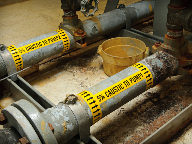 pipe marking for dangerous substances